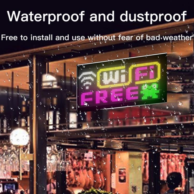 Double Row Ultra-Thin Waterproof LED Flexible Advertising Matrix Display Screen, USB 32x64 Pixels, USB 32x96 Pixels, USB 32x128 Pixels, USB 32x160 Pixels, USB 32x192 Pixels