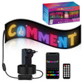 32x160 Pixels Double Row Ultra-Thin Waterproof LED Flexible Advertising Matrix Display Screen, 78 x 20cm