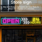 32x192 Pixels Double Row Ultra-Thin Waterproof LED Flexible Advertising Matrix Display Screen, 93 x 20cm