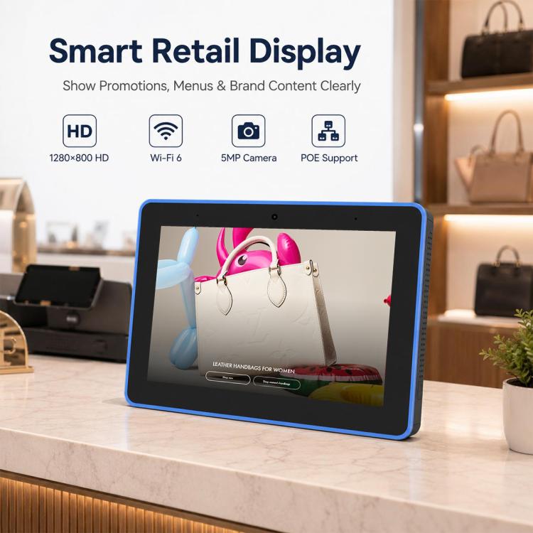 WA8058T 8 inch HD Touch Screen Digital Signage with Light, 2GB+16GB, Android 11 RK3568 Quad Core, EU Plug, UK Plug, US Plug