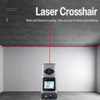 3 in 1 Crosshair Laser Rangefinder Digital Measuring Ruler, 40m
