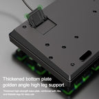 SHIPADOO K87 Mechanical Curved 87 Keys USB Wired Keyboard