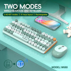 SHIPADOO W688 2.4G + BT 1600 DPI Wireless Keyboard Mouse Set