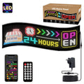 32x128 Pixels Dual Row Ultra-Thin LED Flexible Advertising Matrix Display Screen, Size: 98 x 28cm, 98 x 28cm