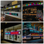 32x384 Pixels Dual Row Ultra-Thin LED Flexible Advertising Matrix Display Screen, Size: 287 x 29.4cm, 287 x 29.4cm