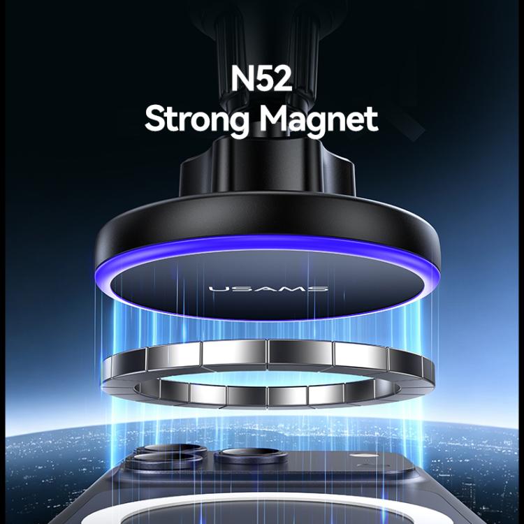 USAMS CD277 15W Magnetic Wireless Charging Car  Air Vent Phone Holder, CD277