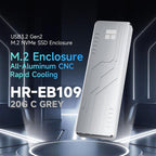 THERMALRIGHT HR-EB109 20Gbps M.2 NVMe SSD Enclosure with Type-C to Type-C Cable, EB109-20G C-C Cable