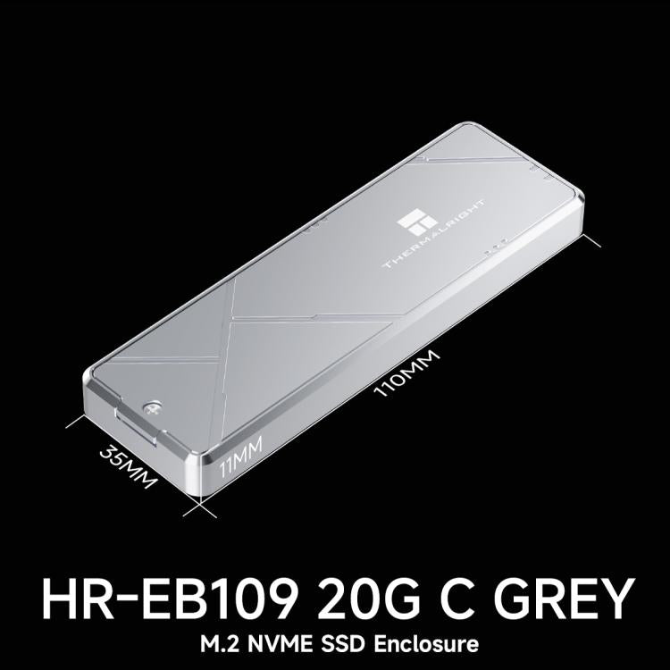 THERMALRIGHT HR-EB109 20Gbps M.2 NVMe SSD Enclosure with Type-C to Type-C Cable, EB109-20G C-C Cable