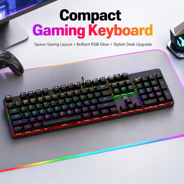 SHIPADOO HJK901-10 RGB Backlight Mechanical USB Wired Keyboard