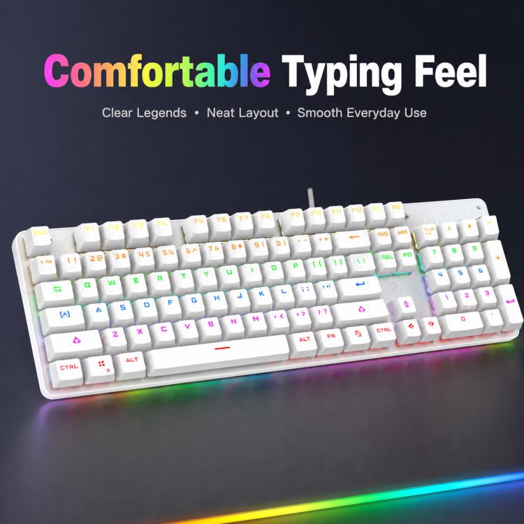 SHIPADOO HJK901-10 RGB Backlight Mechanical USB Wired Keyboard