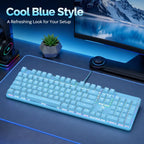 SHIPADOO HJK901-10 RGB Backlight Mechanical USB Wired Keyboard
