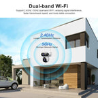 Srihome SH062 8MP Binocular Outdoor Auto-Tracking Wireless WiFi Security Camera, SH062