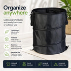 Outdoor Camping Folding Bucket Portable Trash Can Garden Leaf Bucket, Mini 25x32cm, Small 34x40cm, Medium 45x55cm
