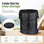 Outdoor Camping Folding Bucket Portable Trash Can Garden Leaf Bucket, Mini 25x32cm, Small 34x40cm, Medium 45x55cm