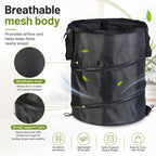 Outdoor Camping Folding Bucket Portable Trash Can Garden Leaf Bucket, Mini 25x32cm, Small 34x40cm, Medium 45x55cm