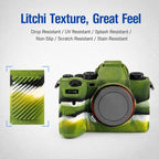 Litchi Texture Soft Silicone Camera Protective Case, For Sony ILCE-1 / A1 / Alpha 1