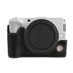 Litchi Texture Vegan Leather Camera Half Case Base, For Canon EOS R50 V
