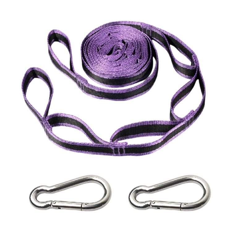Multi-Purpose Colorful Swing Rope Outdoor Camping Adjustable Loop + Quick Buckle Set 2pcs