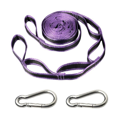 Multi-Purpose Colorful Swing Rope Outdoor Camping Adjustable Loop + Quick Buckle Set 2pcs