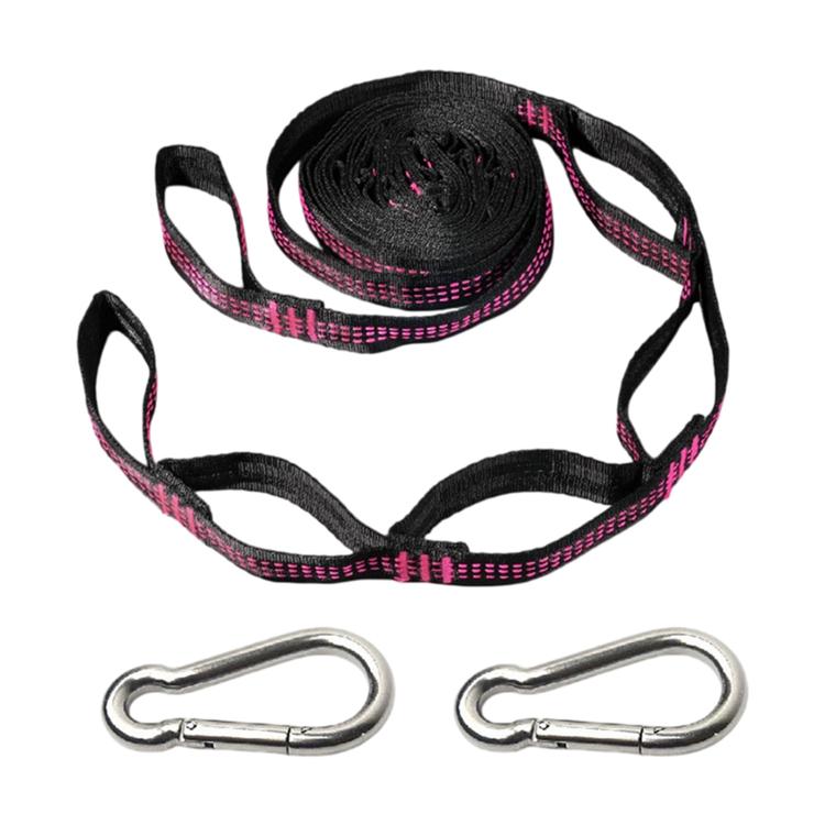 Multi-Purpose Colorful Swing Rope Outdoor Camping Adjustable Loop + Quick Buckle Set 2pcs