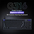 Logitech G316 8K Custom Mechanical Gaming Keyboard Esports Edition with Linear Switches, Linear Switches