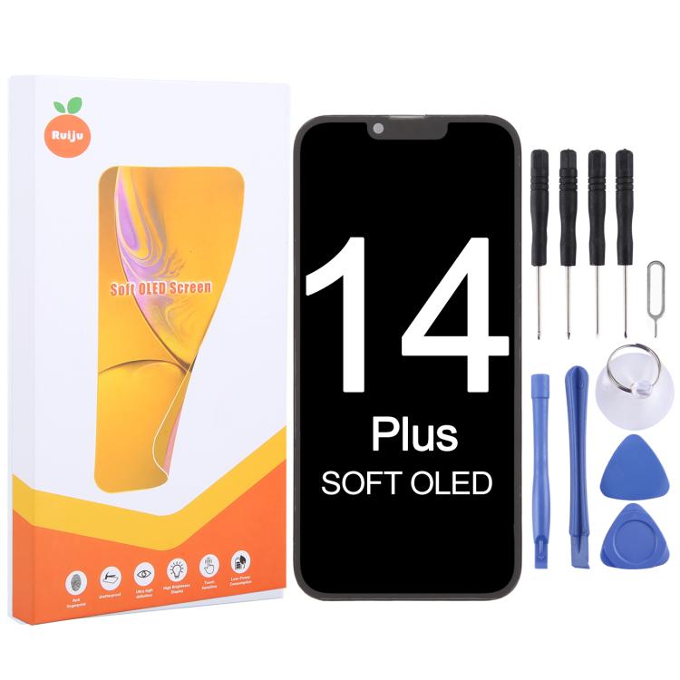RJ Soft OLED Screen, For iPhone 17 Pro Max, For iPhone 17 Pro, For iPhone 17, For iPhone 16 Pro Max, For iPhone 16 Pro, For iPhone 16 Plus, For iPhone 16, For iPhone 15 Pro Max, For iPhone 15 Pro, For iPhone 15 Plus, For iPhone 15, For iPhone 14 Plus  ...