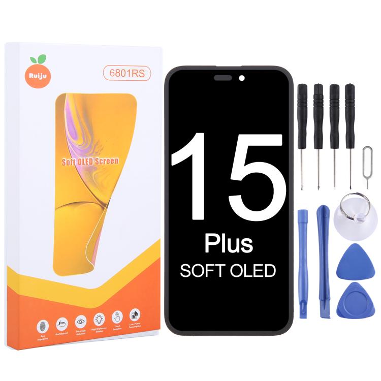 RJ Soft OLED Screen, For iPhone 17 Pro Max, For iPhone 17 Pro, For iPhone 17, For iPhone 16 Pro Max, For iPhone 16 Pro, For iPhone 16 Plus, For iPhone 16, For iPhone 15 Pro Max, For iPhone 15 Pro, For iPhone 15 Plus, For iPhone 15, For iPhone 14 Plus  ...