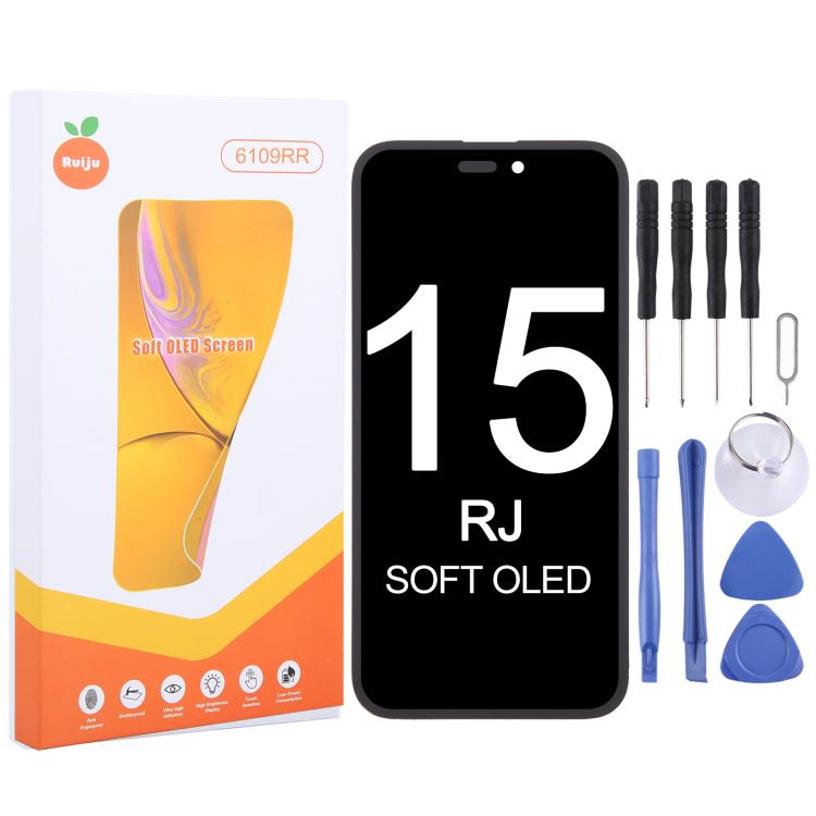 RJ Soft OLED Screen, For iPhone 17 Pro Max, For iPhone 17 Pro, For iPhone 17, For iPhone 16 Pro Max, For iPhone 16 Pro, For iPhone 16 Plus, For iPhone 16, For iPhone 15 Pro Max, For iPhone 15 Pro, For iPhone 15 Plus, For iPhone 15, For iPhone 14 Plus  ...