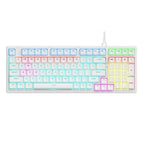 Lenovo GK10 RGB 98 Keys Wired Mechanical Keyboard, Tea Axis, Red Axis, Blue Axis