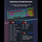 Lenovo GK10 RGB 98 Keys Wired Mechanical Keyboard, Tea Axis, Red Axis, Blue Axis