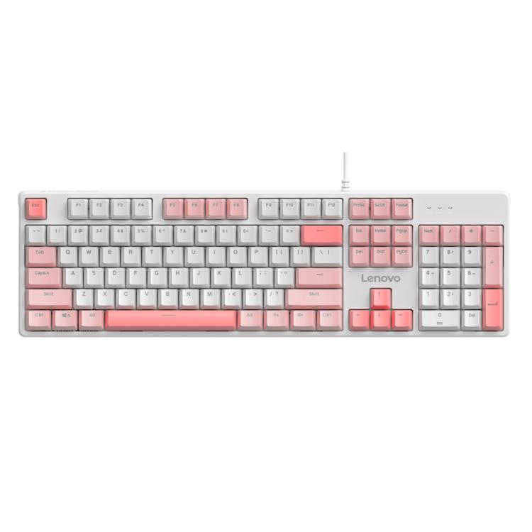 Lenovo GK10 RGB 104 Keys Wired Mechanical Keyboard, Tea Axis, Red Axis, Blue Axis