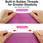 Knitted Yoga Resistance Band Glute Training Assistance Stretching Elastic Band, White Low Elasticity, Mint Low Elasticity, Pink High Elasticity, Pink Medium Elasticity, Black High Elasticity, Dark Green High Elasticity, Sky Blue High Elasticity        ...
