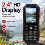 HE248 Rugged Style Phone, 2.4 inch, 3D Keys Network: 2G, Dual SIM, BT, Torch, Russian Keyboard, No Power Plug