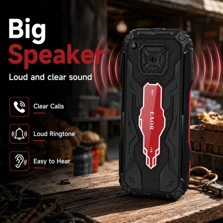 HE248 Rugged Style Phone, 2.4 inch, 3D Keys Network: 2G, Dual SIM, BT, Torch, Russian Keyboard, No Power Plug