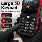 HE248 Rugged Style Phone, 2.4 inch, 3D Keys Network: 2G, Dual SIM, BT, Torch, Russian Keyboard, No Power Plug