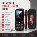 HE248 Rugged Style Phone, 2.4 inch, 3D Keys Network: 2G, Dual SIM, BT, Torch, Russian Keyboard, No Power Plug