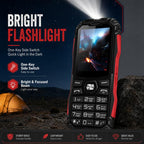 HE248 Rugged Style Phone, 2.4 inch, 3D Keys Network: 2G, Dual SIM, BT, Torch, Russian Keyboard, No Power Plug