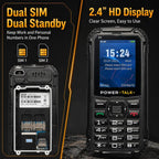 HP219 IP68 Rugged Phone, 2.4 inch, SC6531E, Network: 2G, BT, FM, SOS, Torch, EU Plug, US Plug, UK Plug