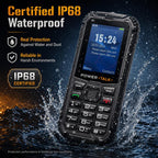 HP219 IP68 Rugged Phone, 2.4 inch, SC6531E, Network: 2G, BT, FM, SOS, Torch, EU Plug, US Plug, UK Plug