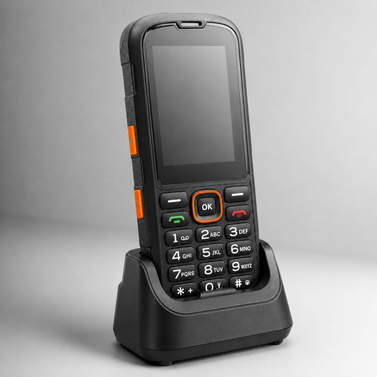 HP290Z 4G IP68 Rugged Phone, 2.8 inch, 3000mAh Battery, Network: 4G, BT, FM, SOS, Torch, With Charging Dock, EU Plug, US Plug, UK Plug