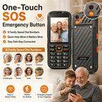 HP290Z 4G IP68 Rugged Phone, 2.8 inch, 3000mAh Battery, Network: 4G, BT, FM, SOS, Torch, With Charging Dock, EU Plug, US Plug, UK Plug