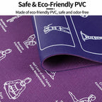 PVC Double-Sided Printed Fitness Training Non-slip Yoga Mat, 4mm