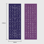 PVC Double-Sided Printed Fitness Training Non-slip Yoga Mat, 4mm