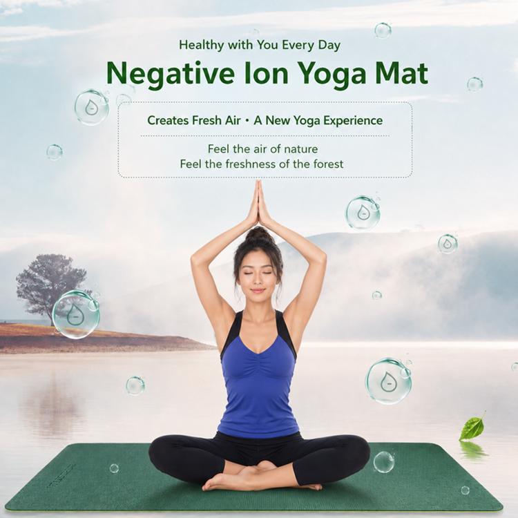 PVC Negative Ions Fitness Training Non-slip Mat
