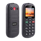 MXMID A8 Pro, 2.0 inch Big Button Rugged Style Senior Phone, SOS, BT, Torch, Network: 2G, EU Plug, US Plug, UK Plug, AU Plug