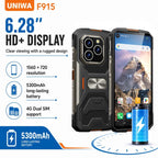 UNIWA F915 Rugged Phone, 4GB+64GB,  6.28 inch Android 160 Unisoc T310 Quad Core, Network: 4G, NFC, EU Plug, US Plug, UK Plug, AU Plug