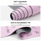 Double-Sided Non-slip Professional Silent Fitness Training Yoga Mat, 6mm