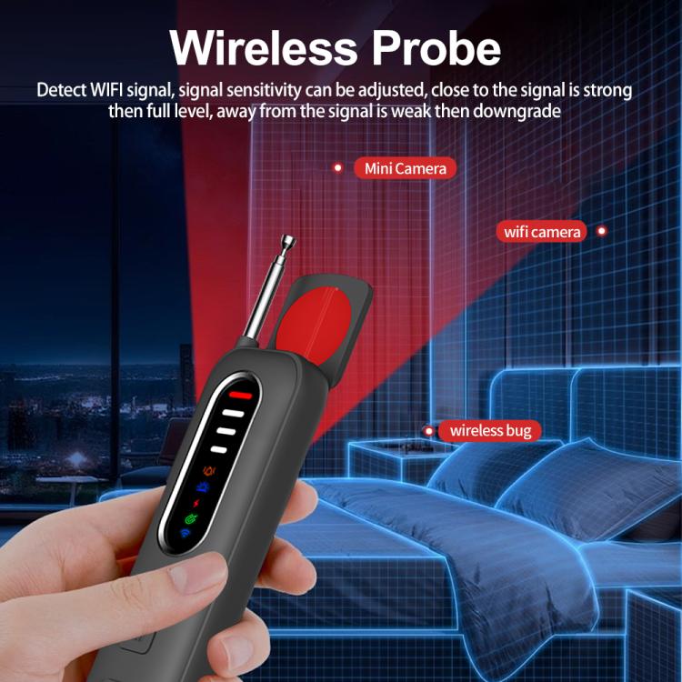 T012 Infrared Detection Privacy Camera RF Signal Detector for Hotel Privacy Protection, T012
