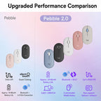 Logitech PEBBLE 2.0 M350S 4000DPI Ultra-Thin Dual-Mode Wireless Bluetooth Mouse