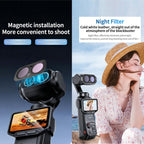 For Insta 360 Luna Ultra JSR CB Series Magnetic Camera Lens Filter, UV, CPL, ND8, ND16, ND32, ND64, STAR, NIGHT, Black Mist 1/4, 3 in 1 UV ND, 4 in 1 ND8-64, 4 in 1 CPL ND, 3 in 1 ND8-32, 6 in 1 ND UV CPL, 8 in 1 Mixed Filter, 12 in 1 Mixed Filter